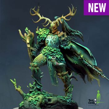 Miniatures Big Child Creatives Echoes of Camelot The Green Knight Display 75mm Boxart Stonebeard Miniatures