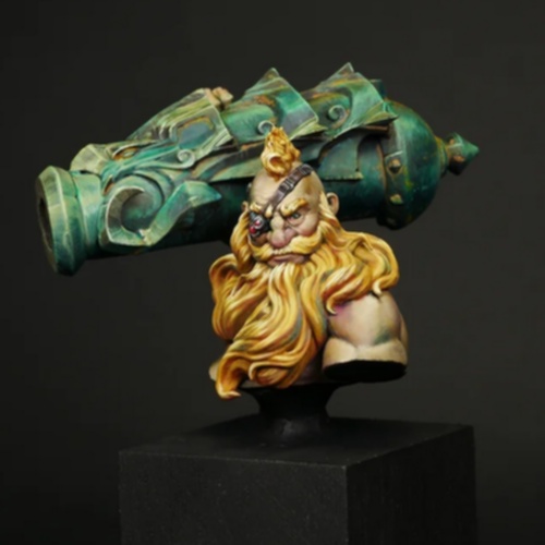 Faenir, Gunner of the Kraken - Bust - Stonebeard Miniatures
